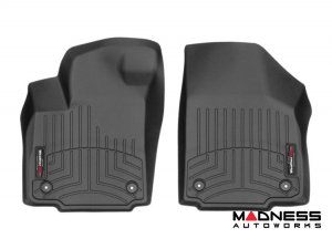 Maserati Quattroporte Floor Liners - WeatherTech - Black - Front - 1 Grommet Style
